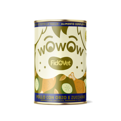 Wowow Chicken with Barley & Courgettes - Senior- 400 g