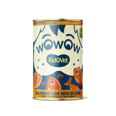Wowow Salmon with Flax Seeds - Adult - 400 g