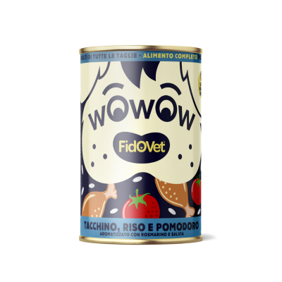 Wowow Turkey with Rice and Tomato - Adult - 400 g