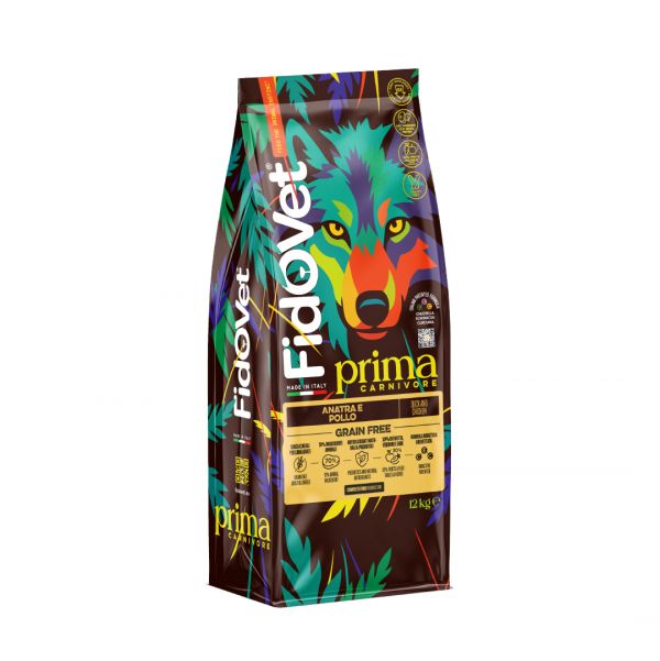 PRIMA Carnivore Grain Free Anatra e Pollo 12 Kg