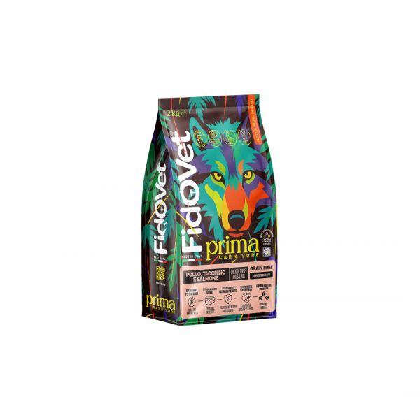 PRIMA Carnivore Grain Free Puppy Pollo Tacchino Salmone 2 Kg 