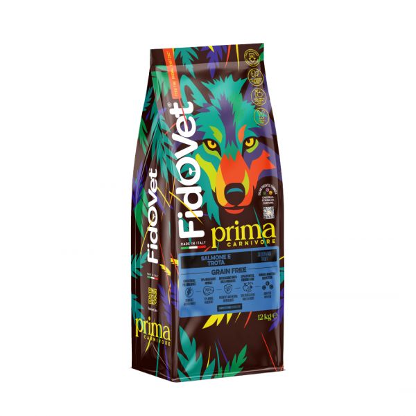 PRIMA Carnivore Grain Free Salmone e Trota 12 Kg